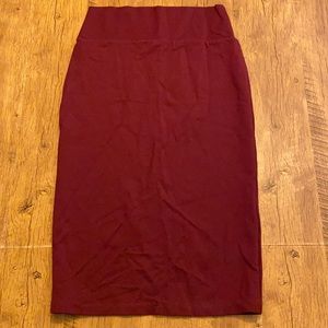 Purple Line pencil skirt